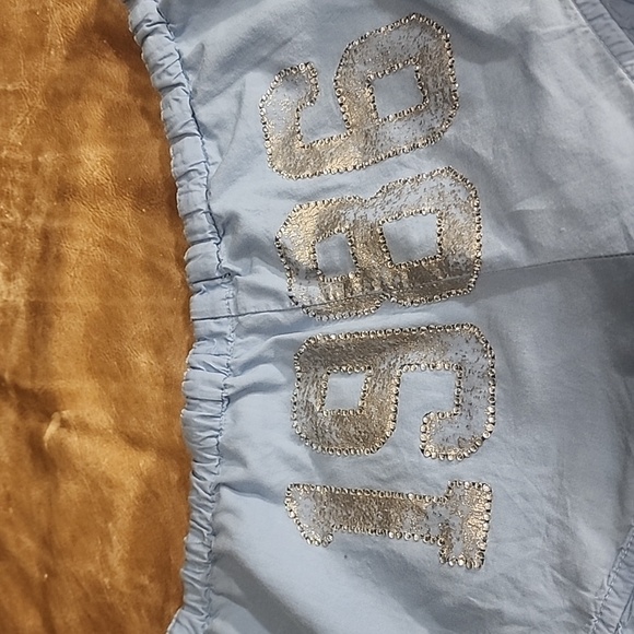 Pink VS ruffled short shorts with bling. Size: M - Picture 4 of 9